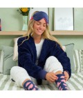 Velvet Eye Mask | Sapphire Blue